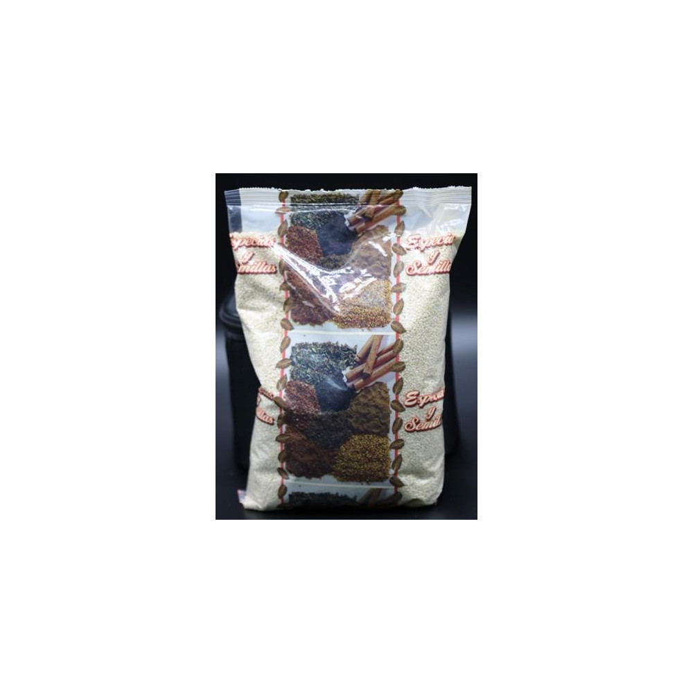 SESAMO BLANCO PELADO CRUDO B. 1Kg.